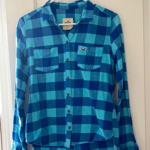 Hollister Women’s Small Plaid Button Down